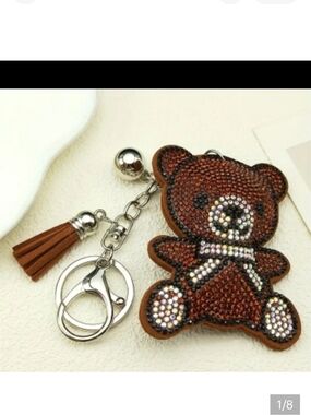 🆕️🧸 BROWN TEDDY BEAR HAND BAG CHARM / KEYCHAIN🧸